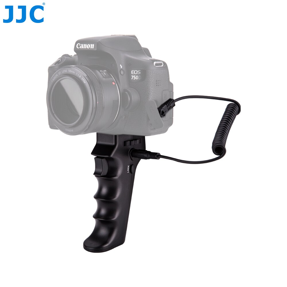 JJC Camera Shutter Triggering Remote Handle Grip For Canon Nikon Sony Olympus Pentax Panasonic Sigma Camera with 1/4''-20 Mount