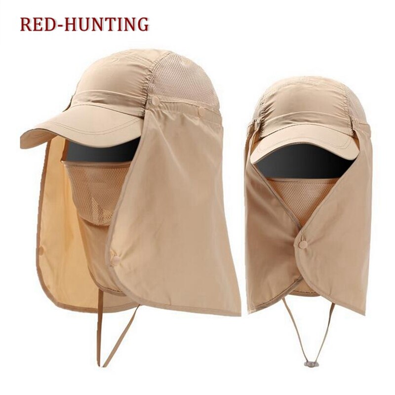 Gorro Unisex para deportes al aire libre, pesca, senderismo, protección UV, cara, cuello, solapa, para el sol