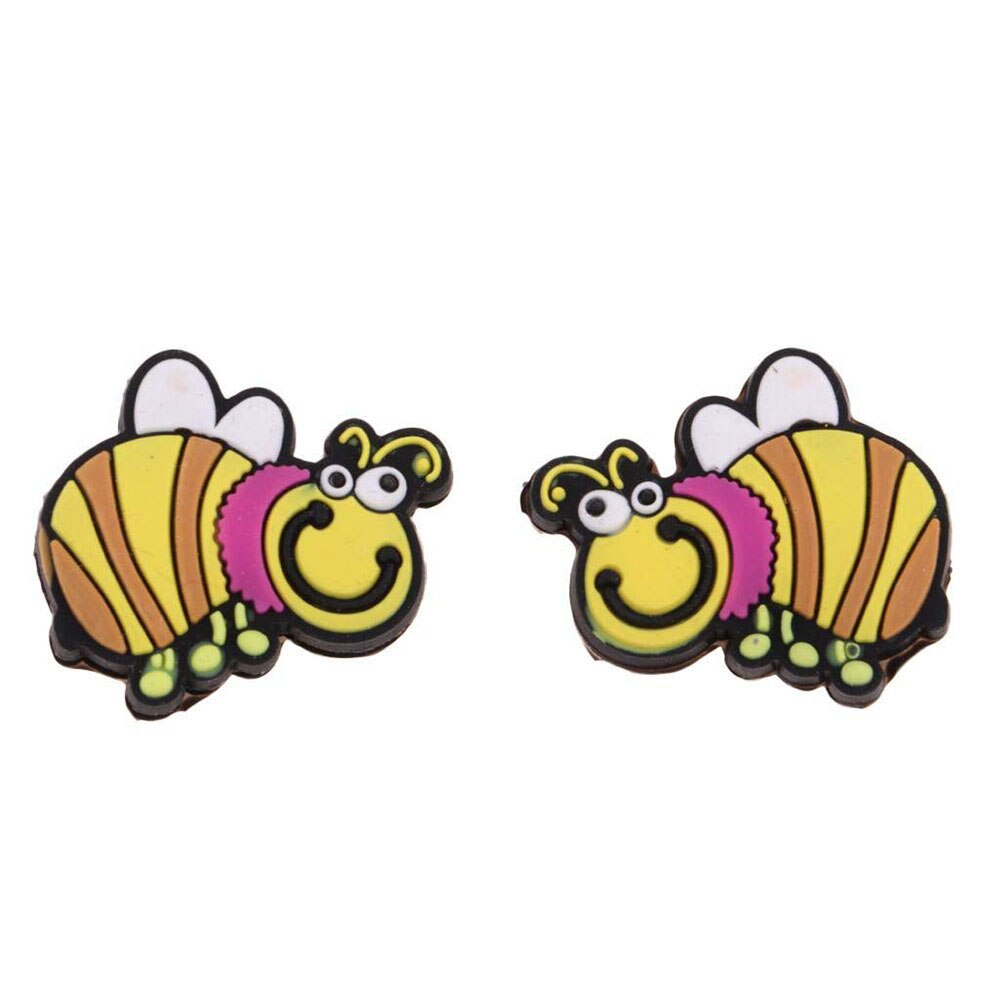 2pcs Cute Cartoon Animals Tennis Racquet Vibration Dampener Shock Absorber