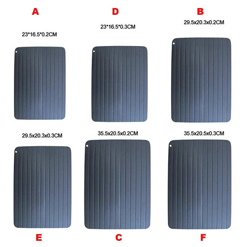 Kitchen Quick Thaw Defrost Plate Aluminium Metal Fast Defrosting Meat Tray Thawing Plate Frozen Food Rapid Safety Board