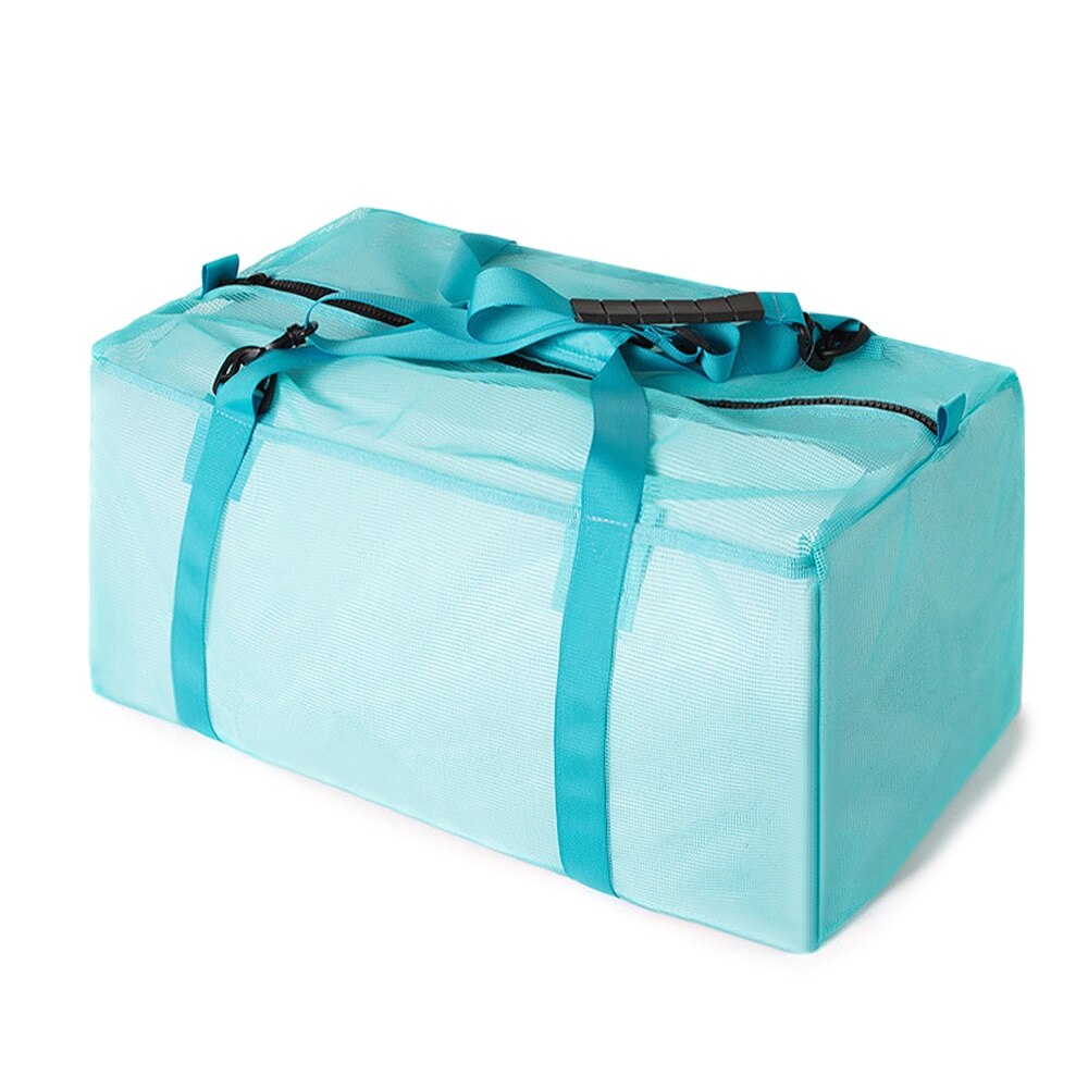 Mesh Duffel Gear Bag Snorkel Equipment Carry Bag for Mask Snorkel Fins Diving Surfing Gear Water Sports Swimming Bags: Blue Color