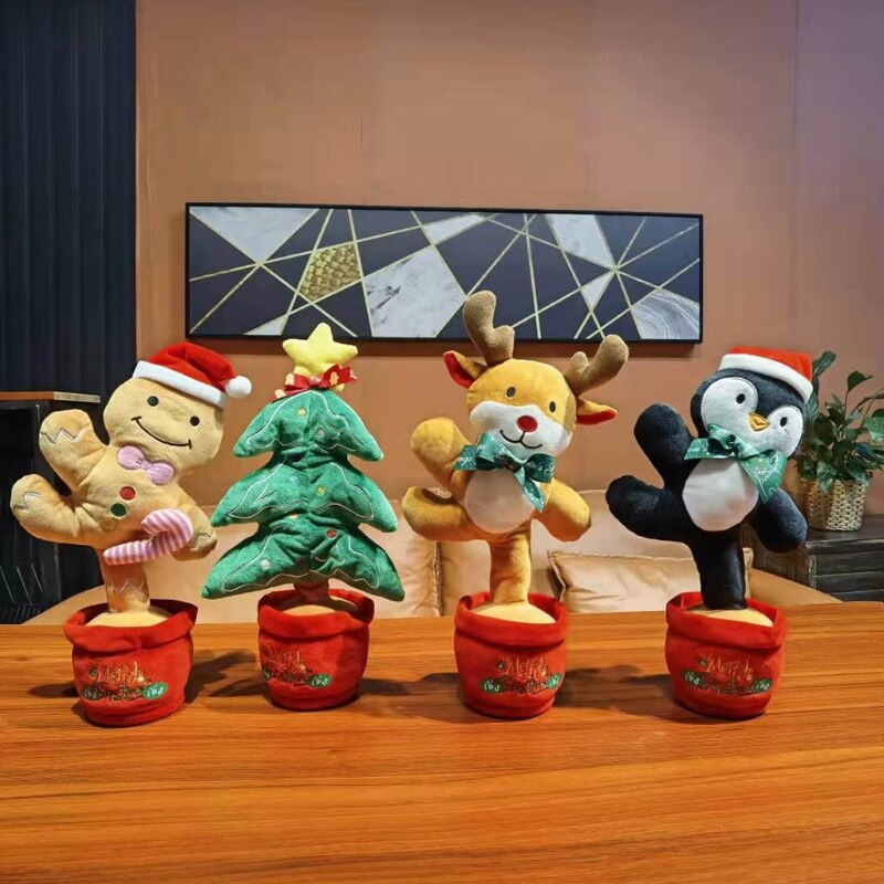 Mooie Zachte Speelgoed Opname Pop Onvergetelijke Warm Meest Waardevolle Kerst Kerstboom/Elanden/Penguin/Sneeuwpop