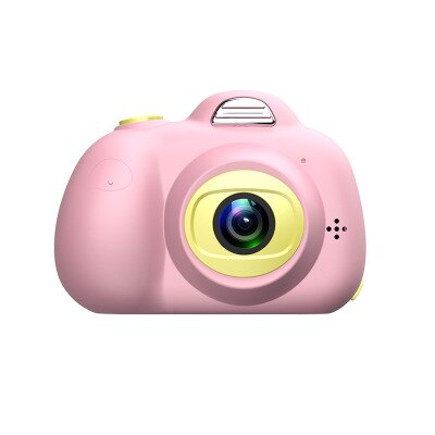 Câmera bonito dos desenhos animados das crianças 2600w, brinquedo impermeável da câmera da tela de 1080p hd das crianças, fotografia exterior do lcd de 2 polegadas: Pink002
