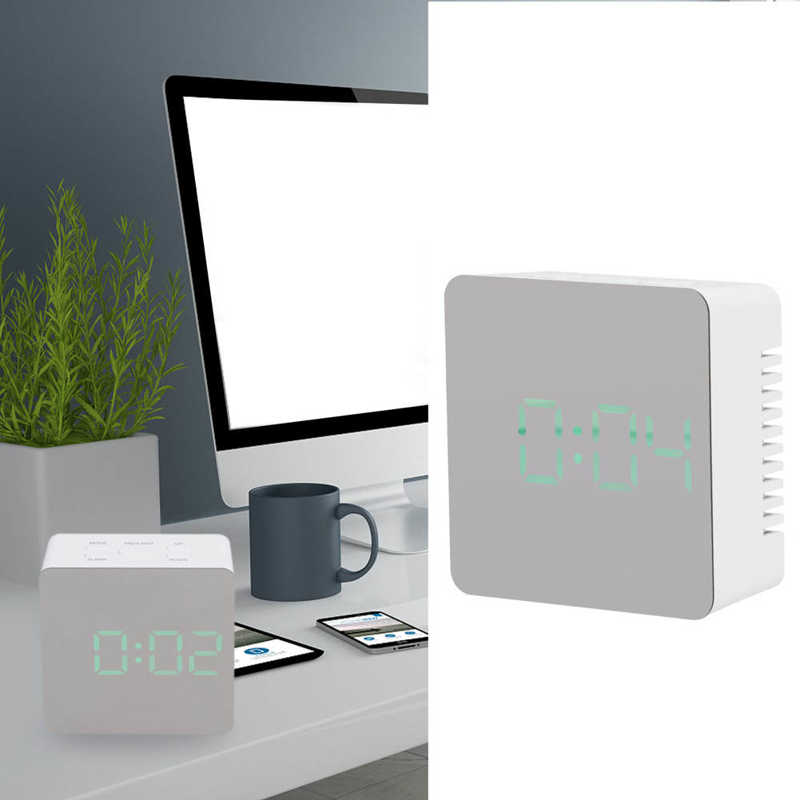 Smart Clock Mirror Clock LED for Living Room for Bedroom for Office