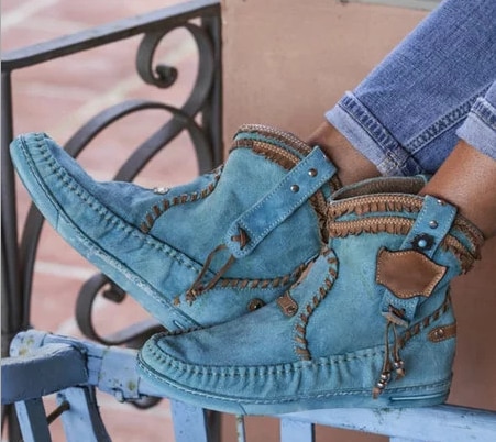 Kvinner ankelstøvletter leiligheter gladiator myk lys sko kvinne chaussures femme zapatos mujer sapato årgang stoff støvletter