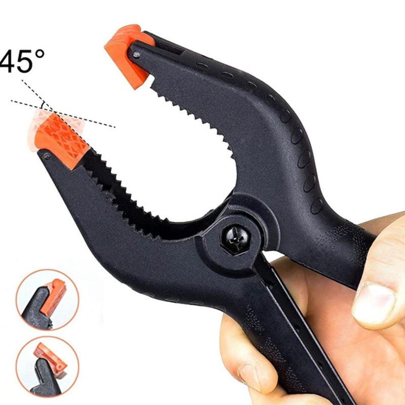 Mini clip de fixation à ressort réglable, en plastique, 4 pouces, pour arrière-plan de photographie, tissu, travail du bois