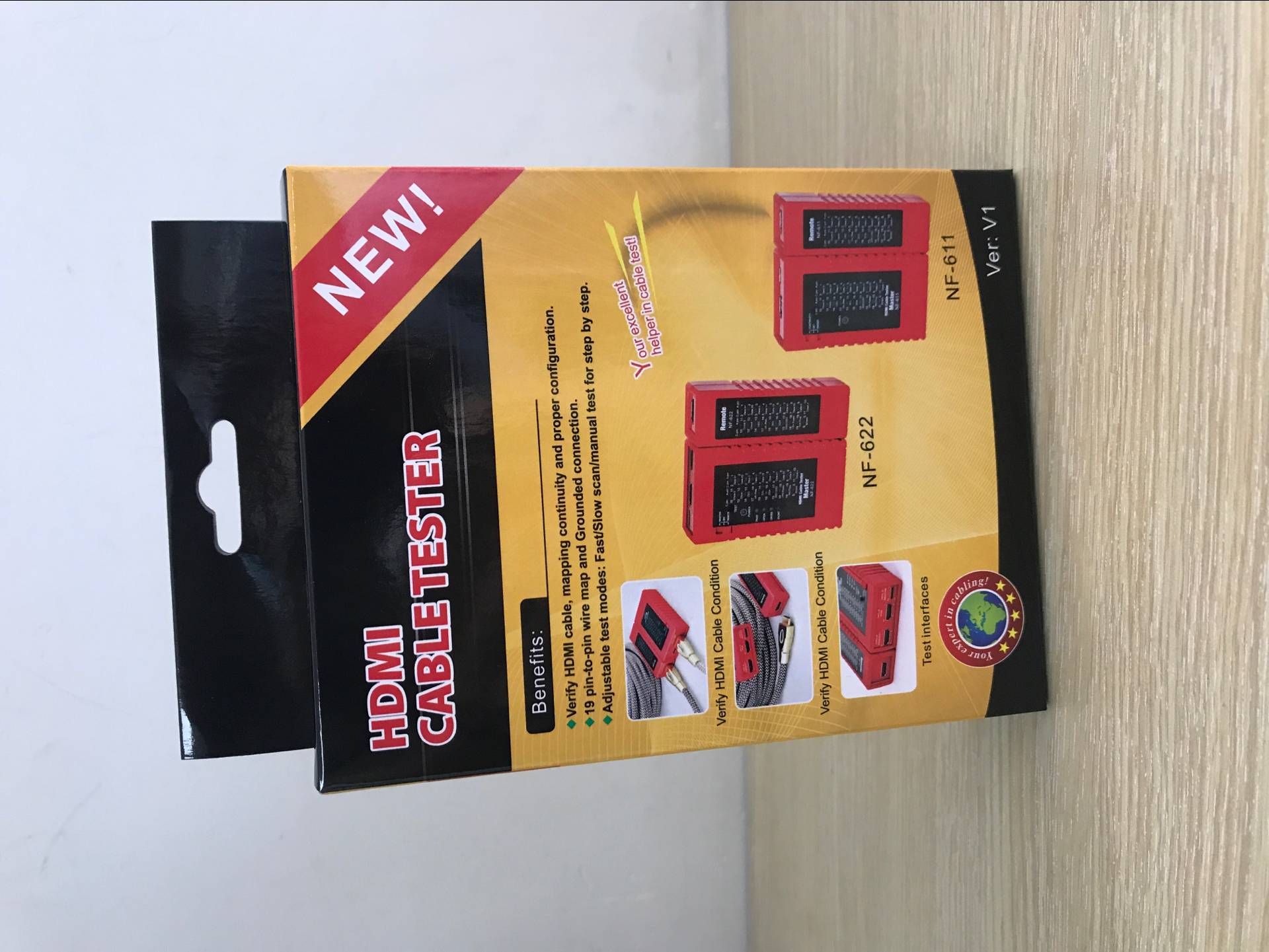 Noyafa NF-622 HDMI Cable Tester With Standard HDMI and HDMI Connector Wiremap Continuity