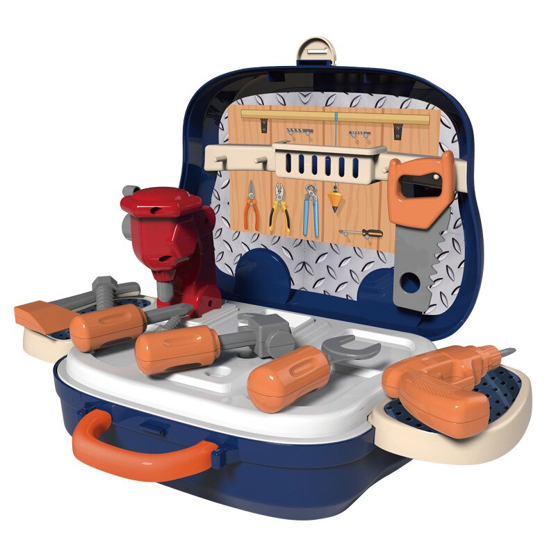 Fantasiespel Kinderen Beauty Mode Speelgoed Simulatie Plastic Keuken Koken Servies Make Up Gereedschap Set Arts Supermarkt Koffer: 904 Tool