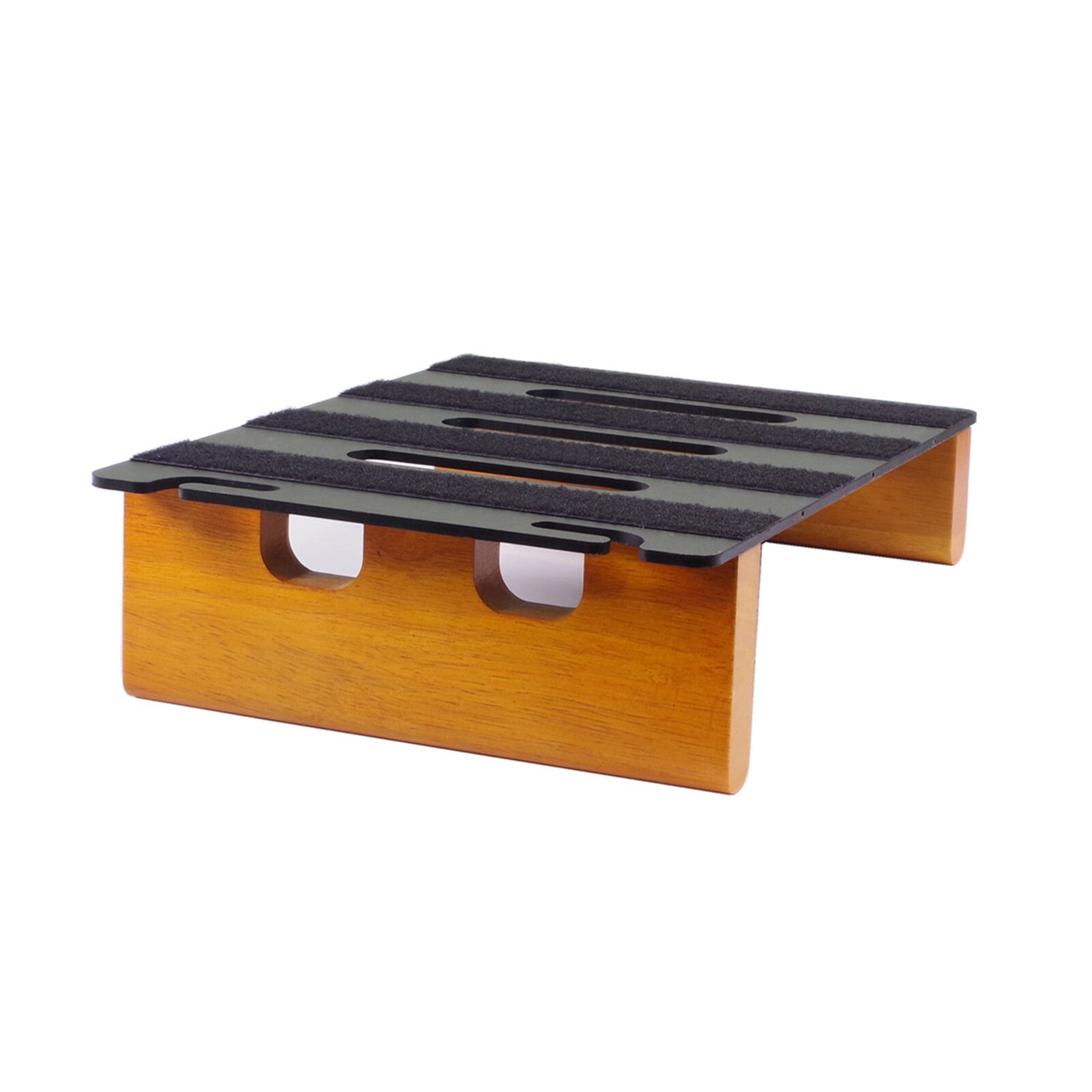 Tablero de Pedal con efectos de guitarra, Kit DIY de madera maciza y aluminio, 11,8 pulgadas x 8,7 pulgadas, con patas de arco, Pedal Topper