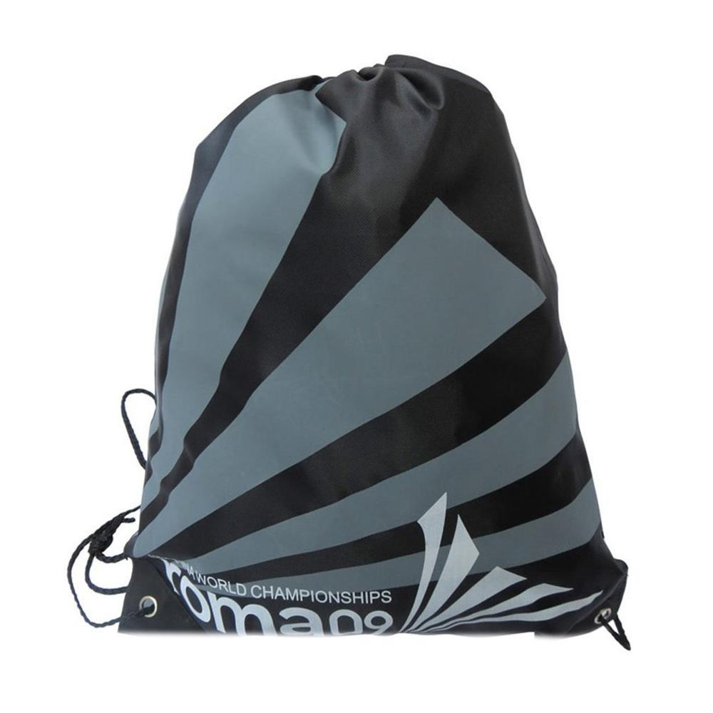 Durable Convenient 41cm x 33cm Swimming bags Drawstring Beach Bag Sport Gym Waterproof Backpack Swim Dance: Stripe Black