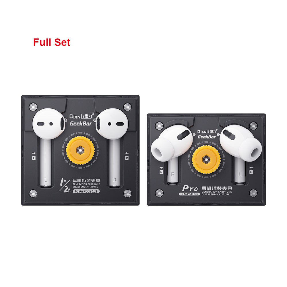 QianLi Earpods Repair Disassembly Fixture for AirPods 1/2 AirPods Pro Headset Battery Remove Repair Holder Open the Cover Clamp: FULL SET
