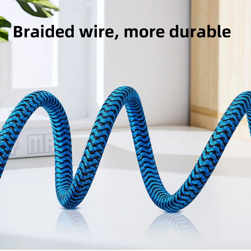 90 Degree USB 3.0 B Data Cable A To Right Angle B Nylon Braided Cord for PC Docking Station External Hard Drives Scanner Printer