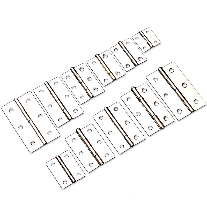 2 stks Met lager Deur Scharnier 2/2. 5/3 Inch Rvs Mini Lade Sieraden Doos Zilveren Kast Scharnieren Voor DecorationFurniture