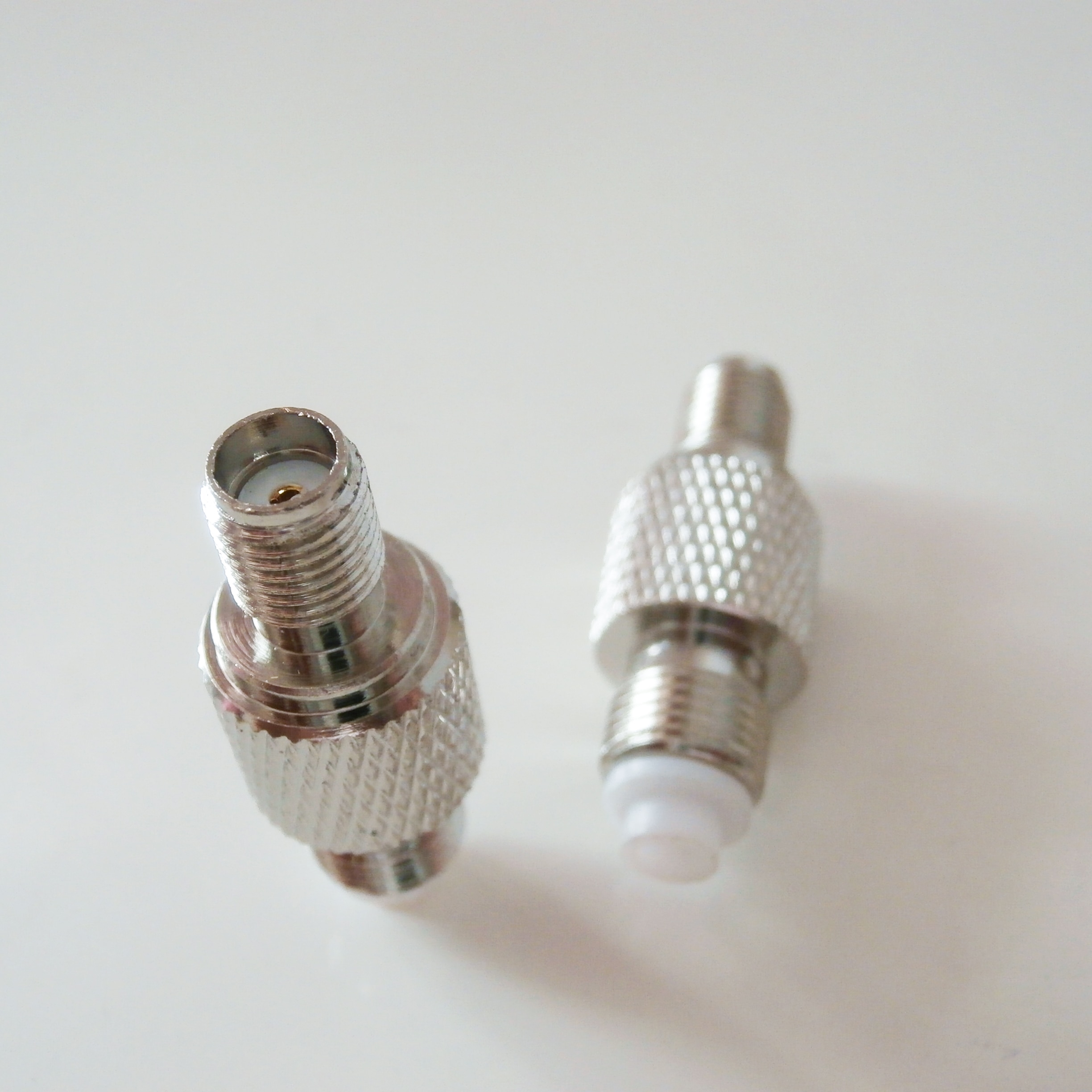 Adaptador FME Mujer a SMA hembra, fme-sma conector hembra, adaptadores RF coaxiales rectos de latón niquelado, 1 Uds.