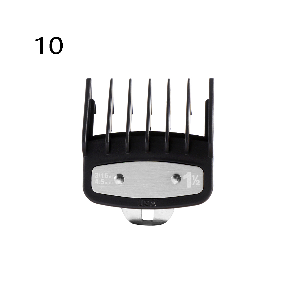10 pcs 3-25mm Universal Hair Clipper Guide Limit Comb Trimmer Guards Attachment Styling Barber Tools: 16in  4.5mm