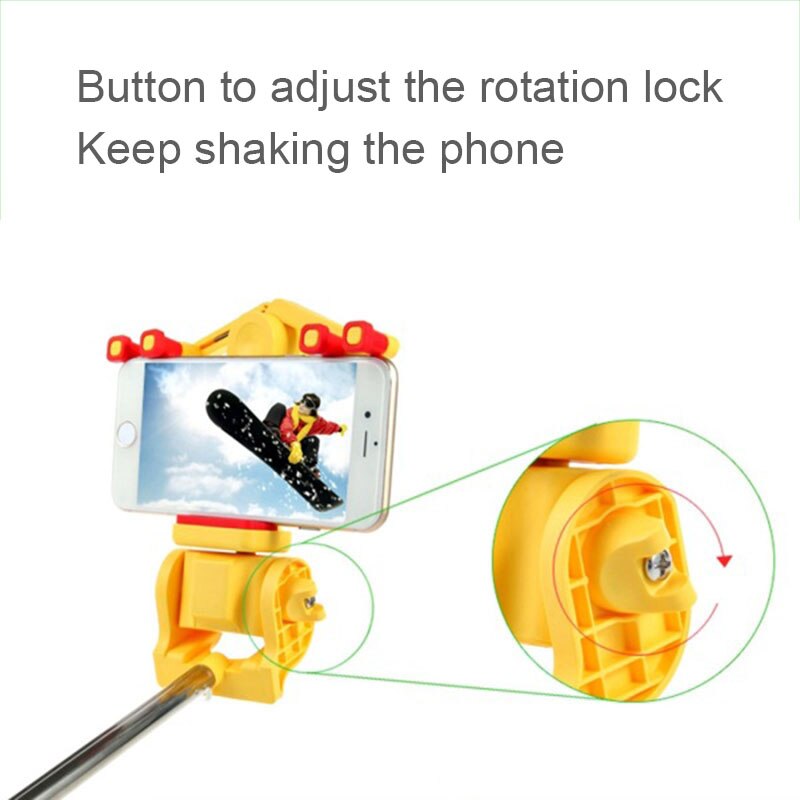 Smartphon Universele Smartphone Opvouwbare Telescopische Draagbare Handheld zelfontspanner Traval Selfie Stok Bluetooth