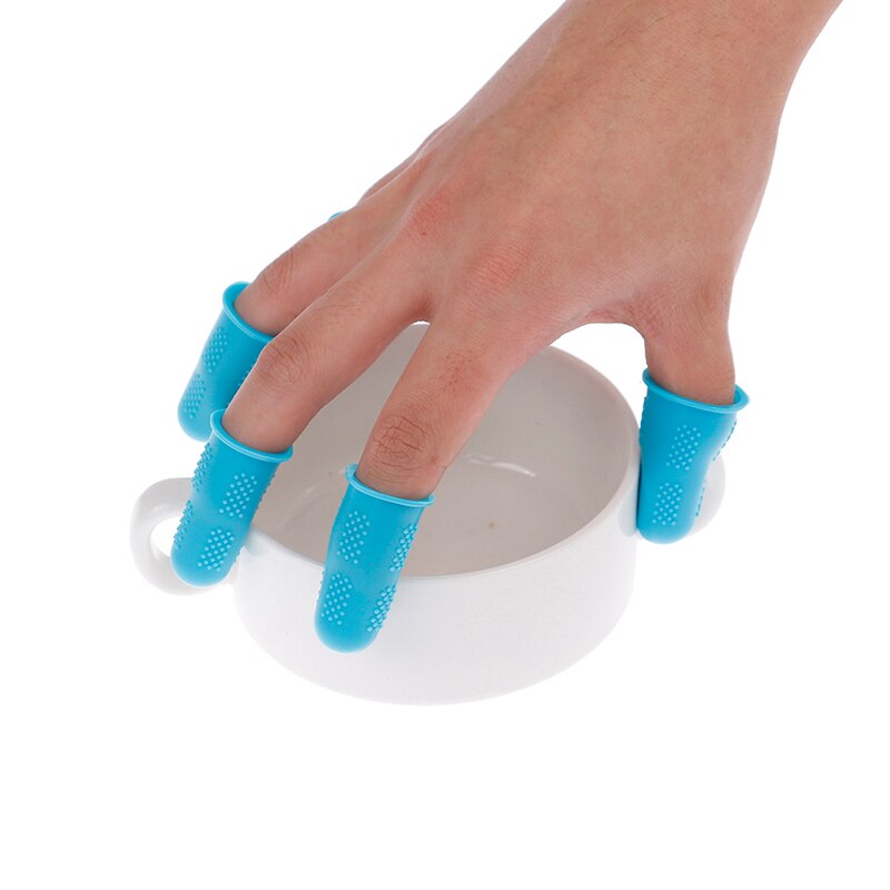 3/5pcs Finger Protector Non-slip Finger Guard Protect Fingers From Scald Cut High Temperature Resistant Cover Silicone Kitchen