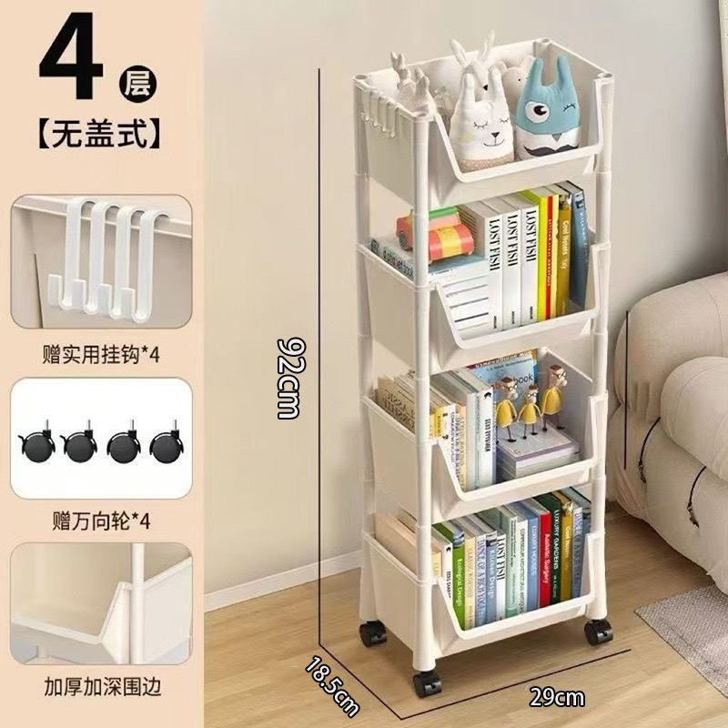 Wagen Bücherregal Küche Lagerregal Küche Ecke Schmaler Schlitz Lagerschrank Badezimmer Wohnzimmer Heimat Organizer: verrotten