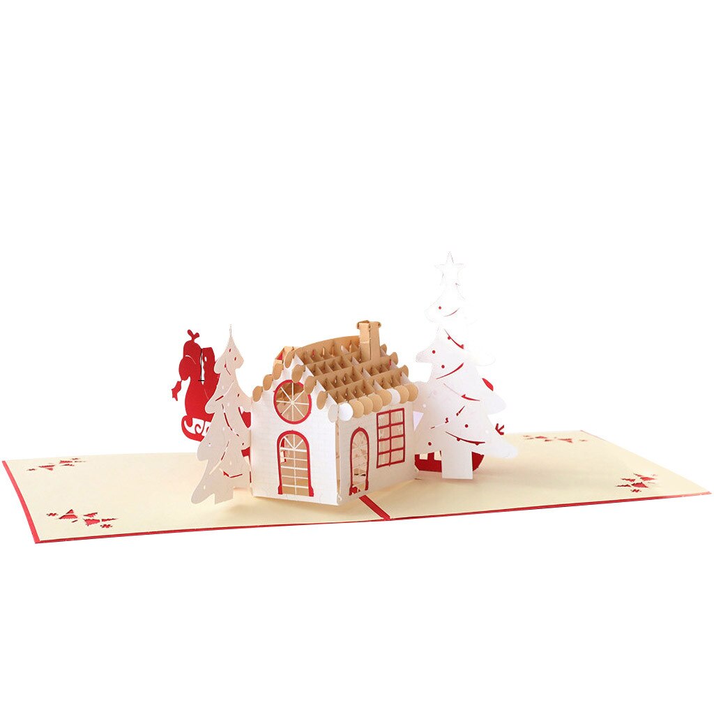 Merry Christmas 3D Cards Wedding Lover Greeting Cards Christmas Cards Happy Birthday Anniversary Card Blessing Cards