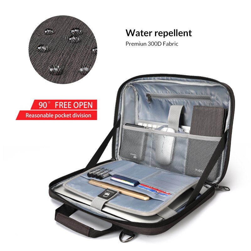 Tigernu bolsa do mensageiro dos homens de negócios se encaixa 13.1 "bolsa para portátil masculino casual bolsa de viagem de ombro dos homens maletas 300d oxford