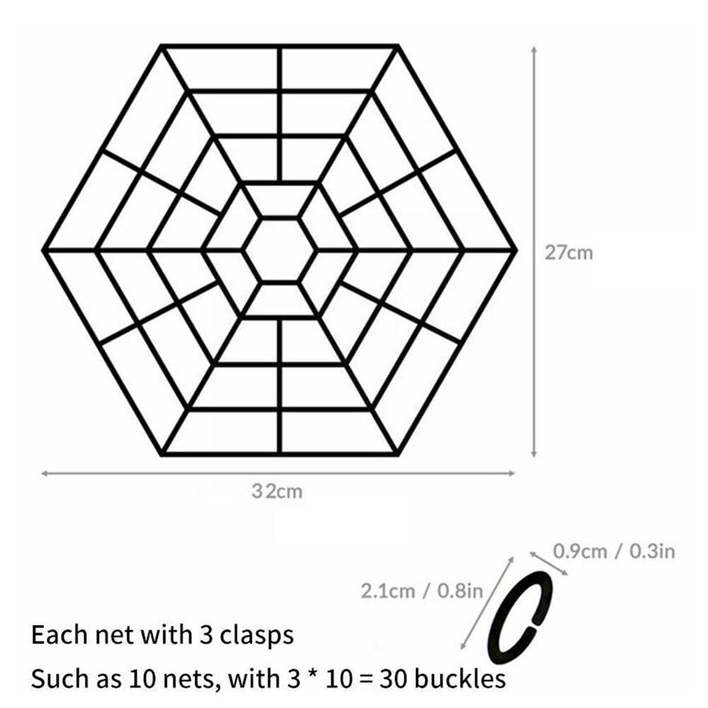 10 Packs Pond Guard Netting Pond Protective Net Plastic Pool Fish Net Protector Floating Heron Deterrent Grid Cover For Bir J1y2