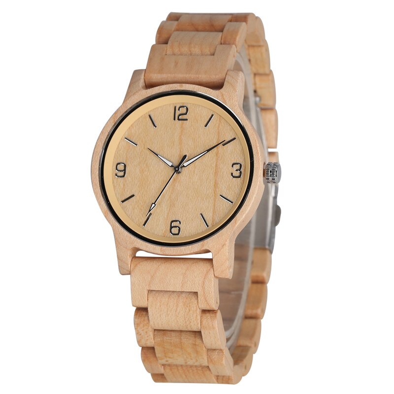 Uhren Ebenholz Leucht-Zeiger Holz Uhr Uhr für Frau... – Grandado