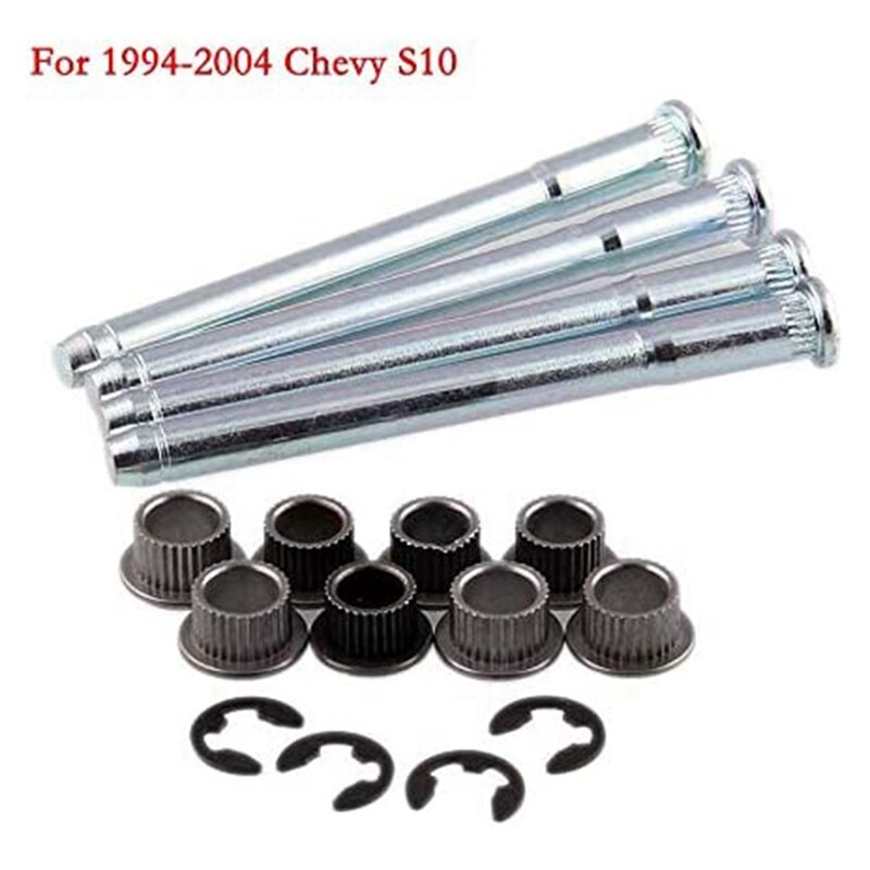 Door Hinge Roller Pin Door Hinge Pin and Bushing Repair Kits (4 Pins 2 Door) for Chevy GMC Fullsize Truck SUV 1988-2002