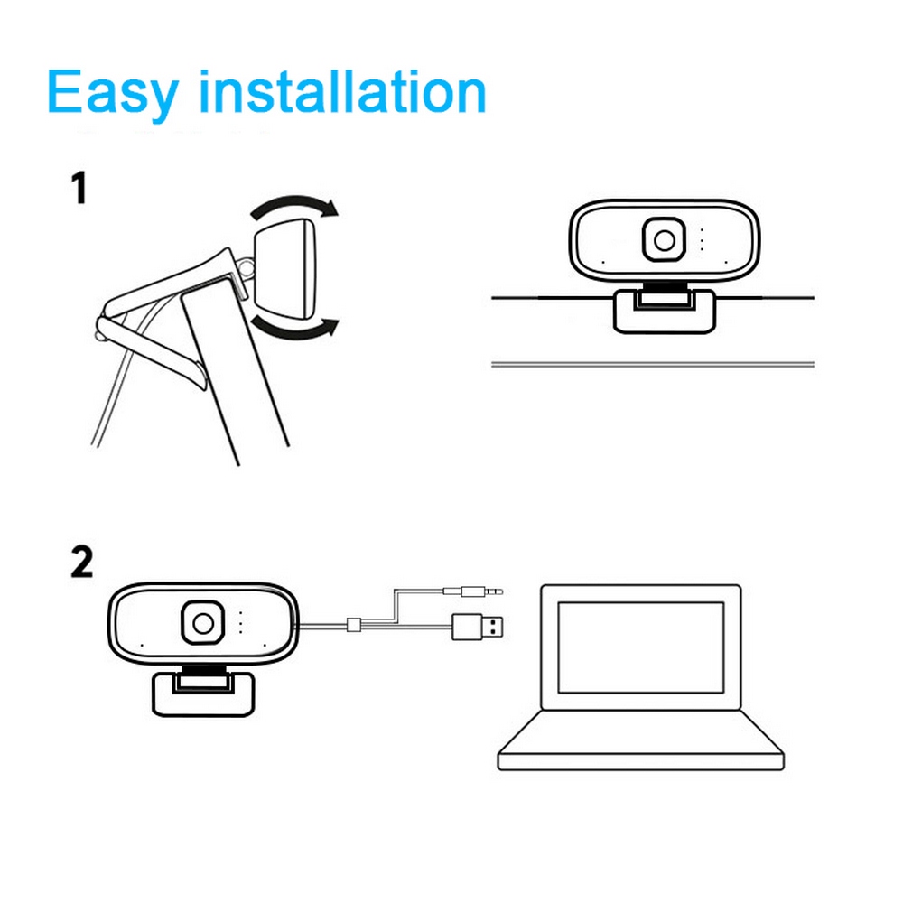USB Web Camera 720P HD Computer Camera Webcams Built-In Sound-absorbing Microphone 1280 * 720P Dynamic Resolution