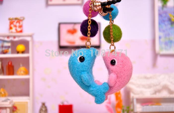 Relleno para almohadas, bolsa de fieltro artesanal, lana de merino, juguete de fieltro de aguja, poke fun, púrpura, 10 sistemas,