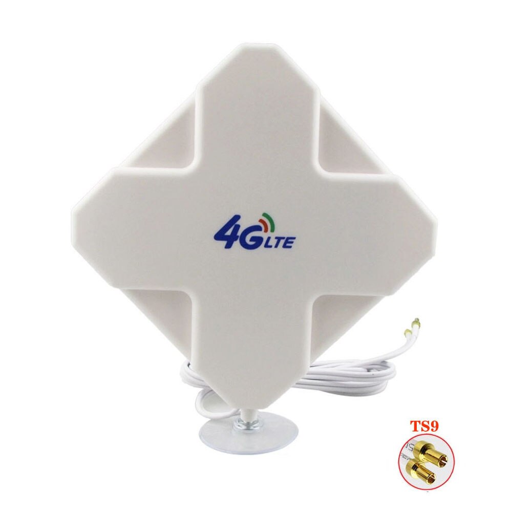 Hallo-gewinnen 3G 4G LTE draussen 28dBi gerichtet Breite Band MIMO Antenne 700-2700MHz 3 Meter RG174 Tafel Antenne: TS9