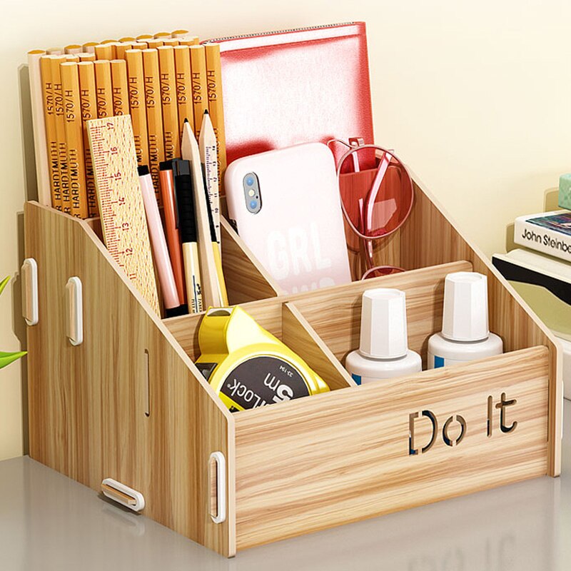 Desktop remote control organization storage box rack desk pen holder storage rack cosmetics sundries box
