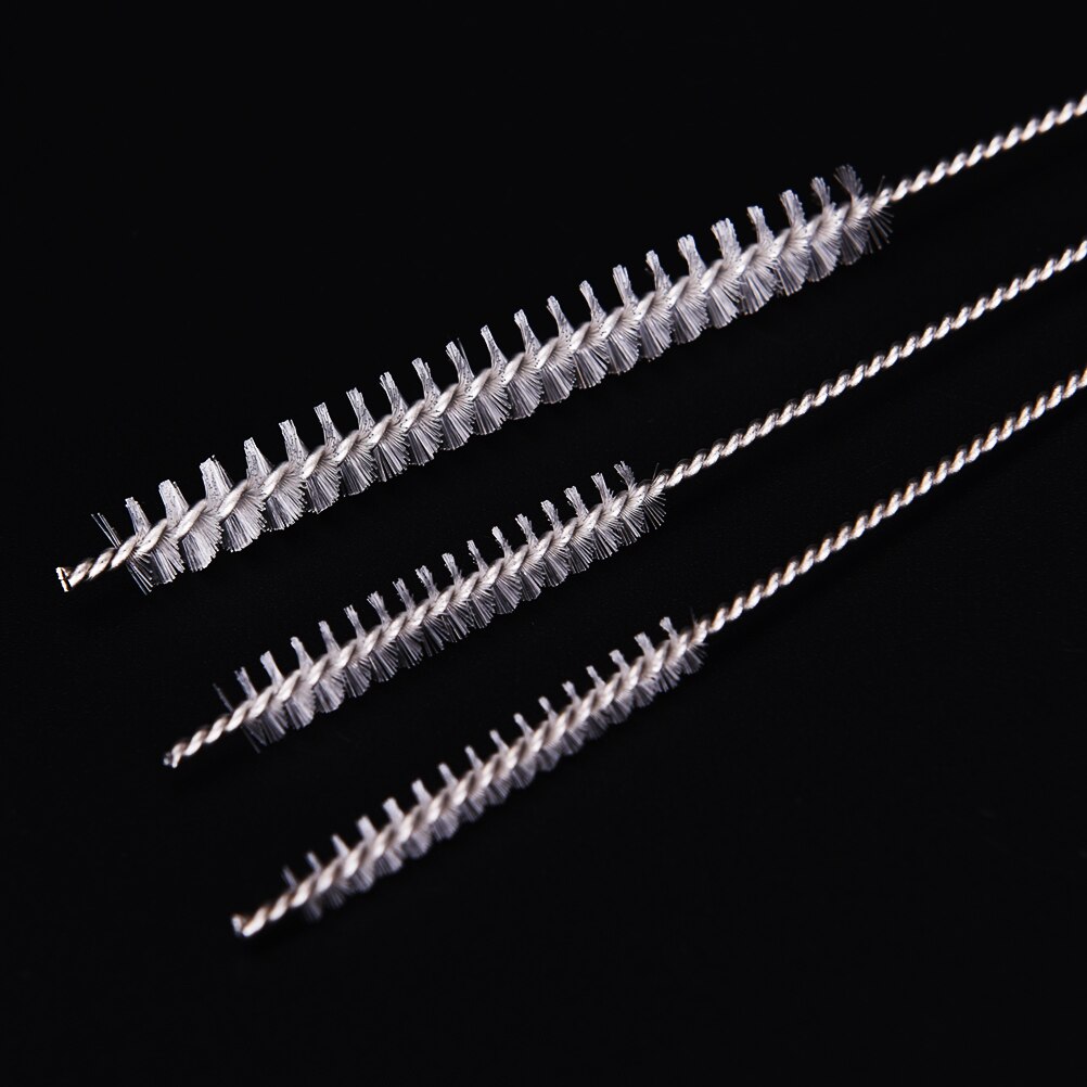 10 pièces/ensemble Tube à essai brosses métal verre propre Fumar biberon Tube à essai verre brosse de nettoyage