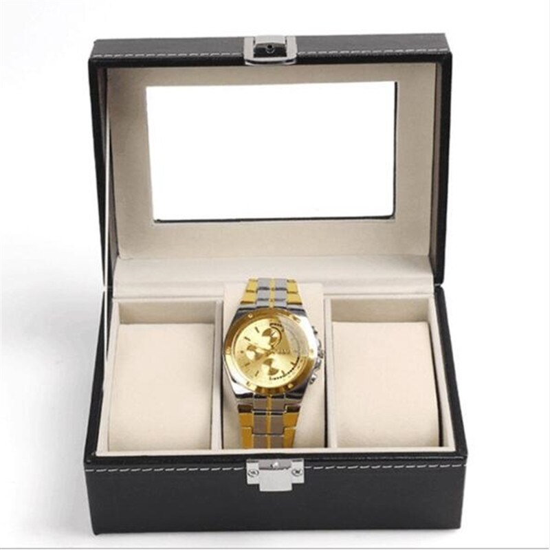 1/2/3/5/6 Grids Watch Box PU Leather Watch Case Holder Organizer Storage Box for Quartz Watches Jewelry Boxes Display Best