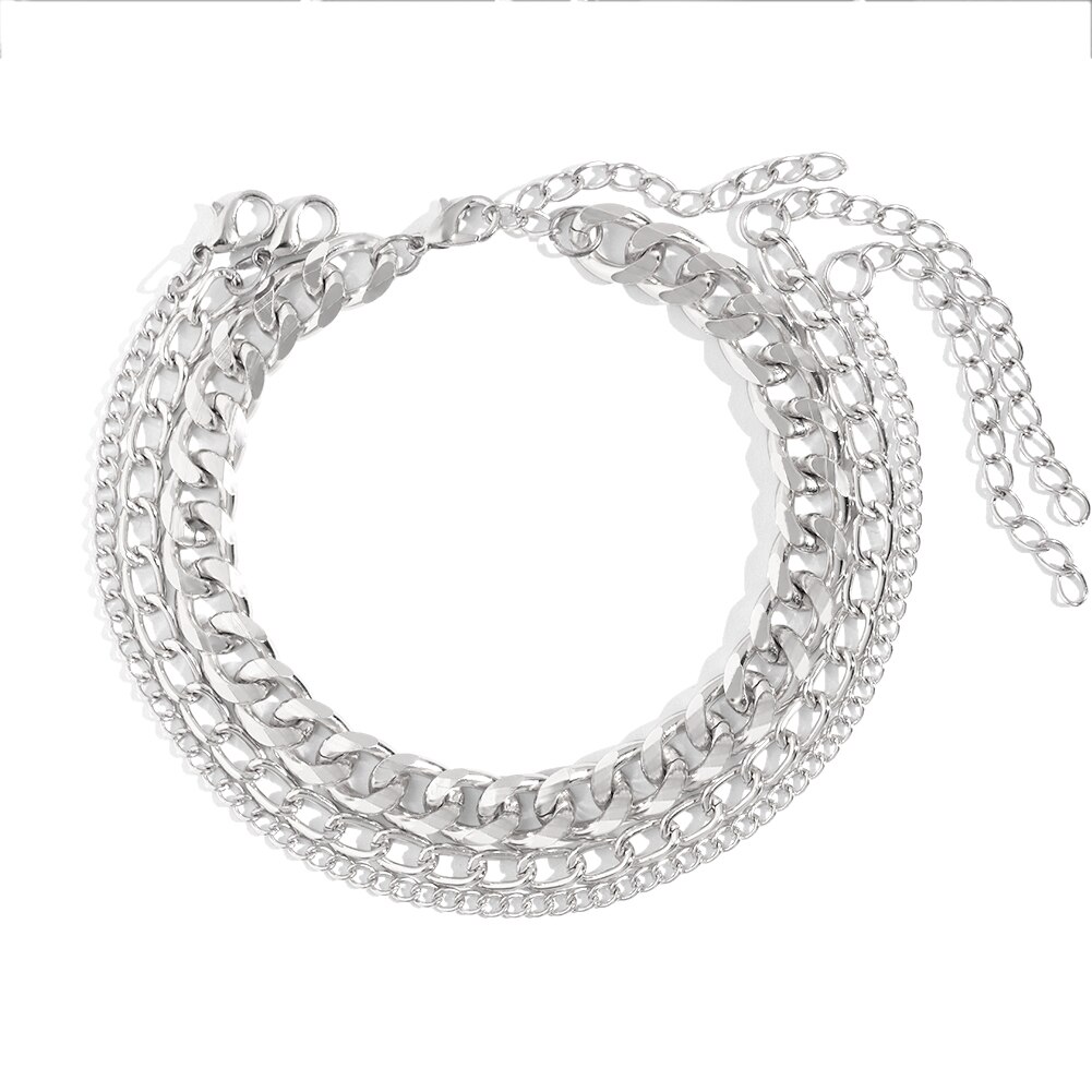 Flatfoosie Hip Hop Crystal Cross Hanger Enkelbanden Voor Vrouwen Golden Metal Link Voet Ketting Strand Sandalen Been Enkelband Sieraden: 017302SL