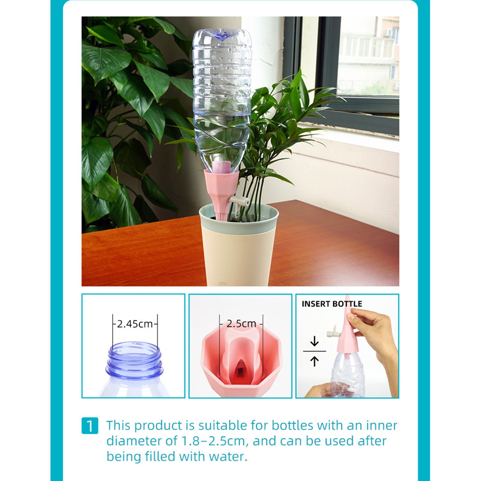 Système d'irrigation goutte-à-goutte automatique, distributeur d'eau pour plantes, dispositif d'irrigation réglable, bouteille d'eau