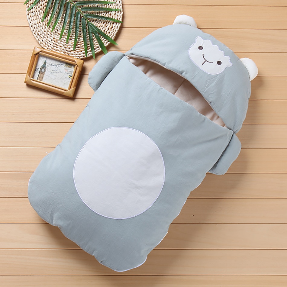 Saco de dormir macio, quente, fofo, de desenho animado, roupa de algodão, cobertor macio, infantil, meninos, meninas, envelope para crianças, presente