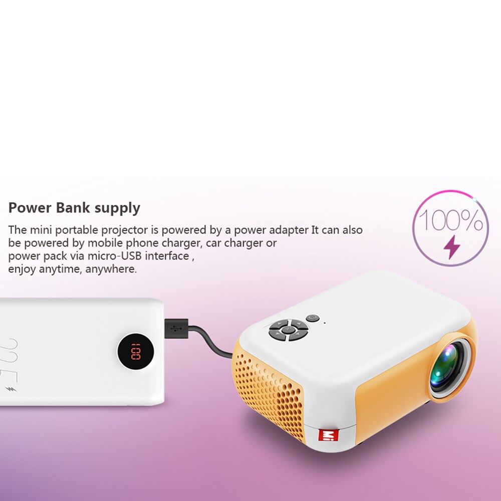 LED Mini Projector WIFI Support 1080P Full HD HDMI-Compatible USB Video Audio Proyector Portable Home Smart Media Video Player