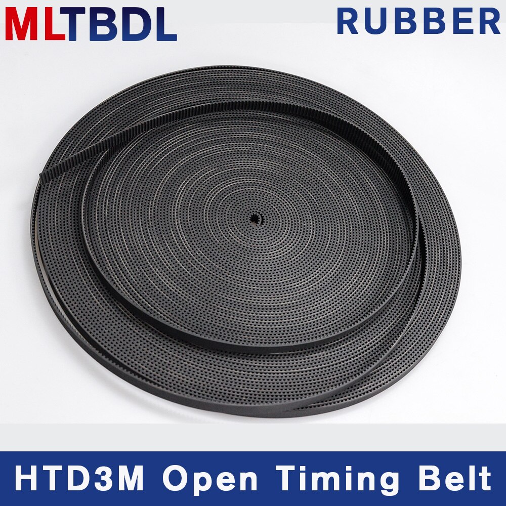 Arc Tand Htd 3M Open Synchrone Riem Breedte 6/9/10/12/15/17 /20/25 Mm Rubber Glasvezel Neopreen HTD3M Katrol Lasergravure Cnc