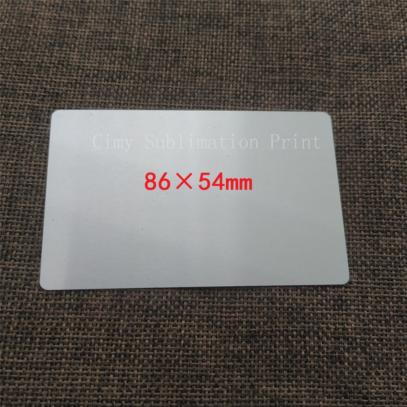 100sheets 0.45mm 86*54mm Blank Sublimation Metal Plate Aluminium sheet Name Card Printing Sublimation Ink Transfer DIY Craft: Silver