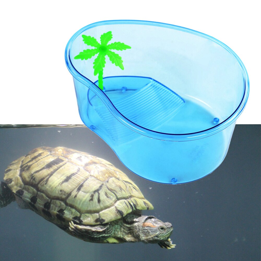 1Pc Schildpad Tank Opening Cover Kweekbak Voeden Houder Met Een Rietje