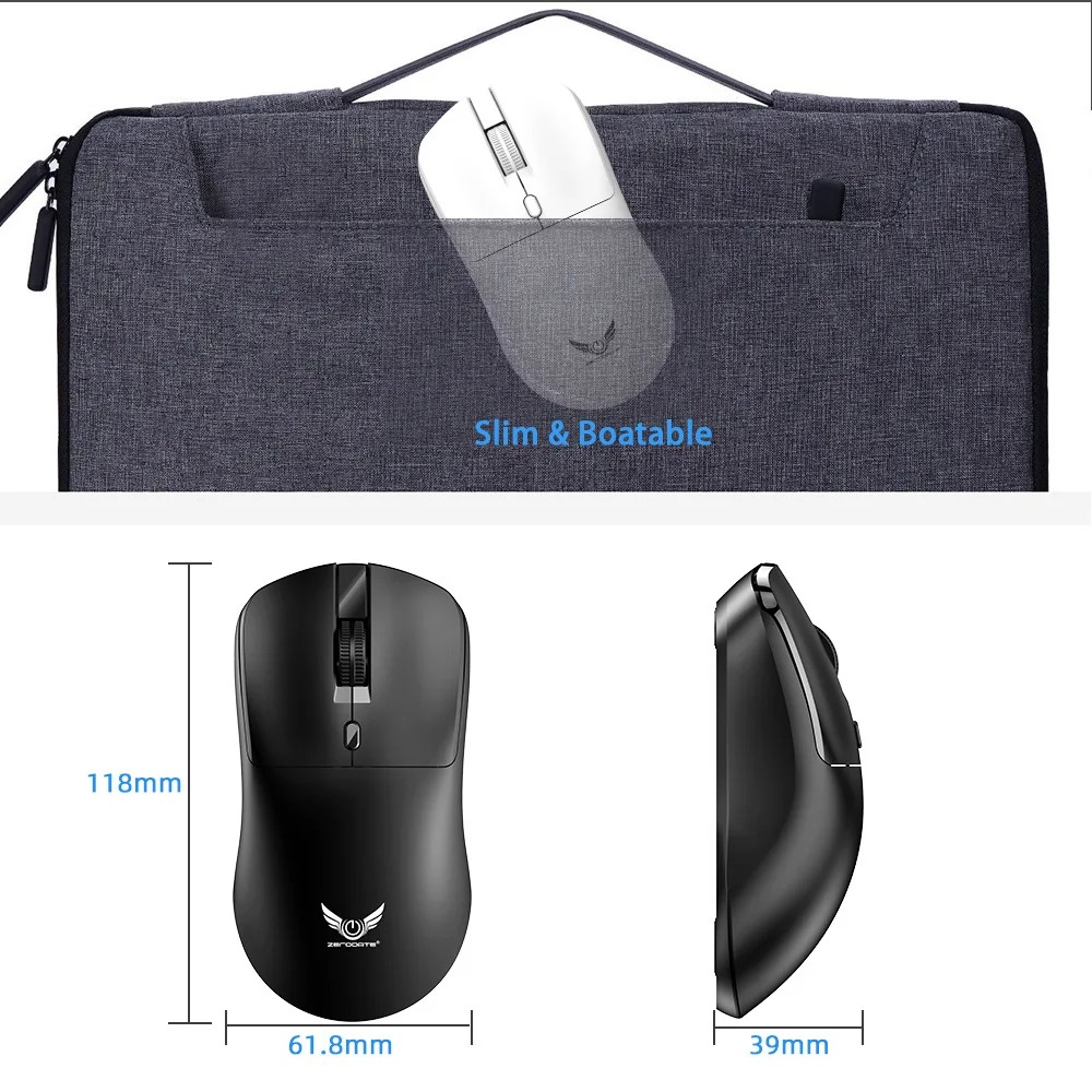 Wireless Gaming Mouse 2.4G USB Silent Mouse Adjustable DPI Suitable for Android Windows Laptop Desktop Computer Universal