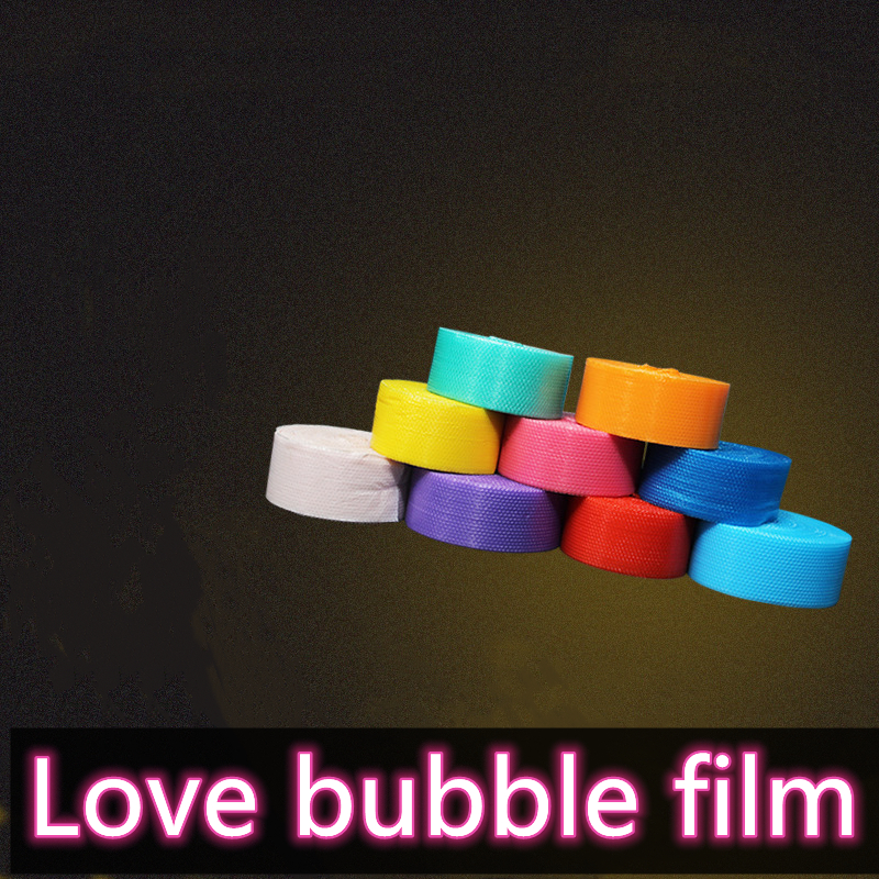 20Cm X 5M/Roll Liefde Hart-Vorm Mini Air Bubble Film Wrap Verpakking Filler Party gunsten Bruiloft Festival Decoratie