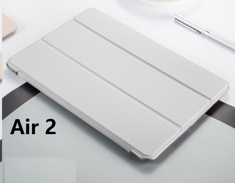 Weiche für iPad Air 2 Air 1 Fall Silicon Smart Stoßfest A1474 A1566 Fall für iPad Air 2 1 5 6 smart Cover Auto-Sleep/Wake up: Air 2 White