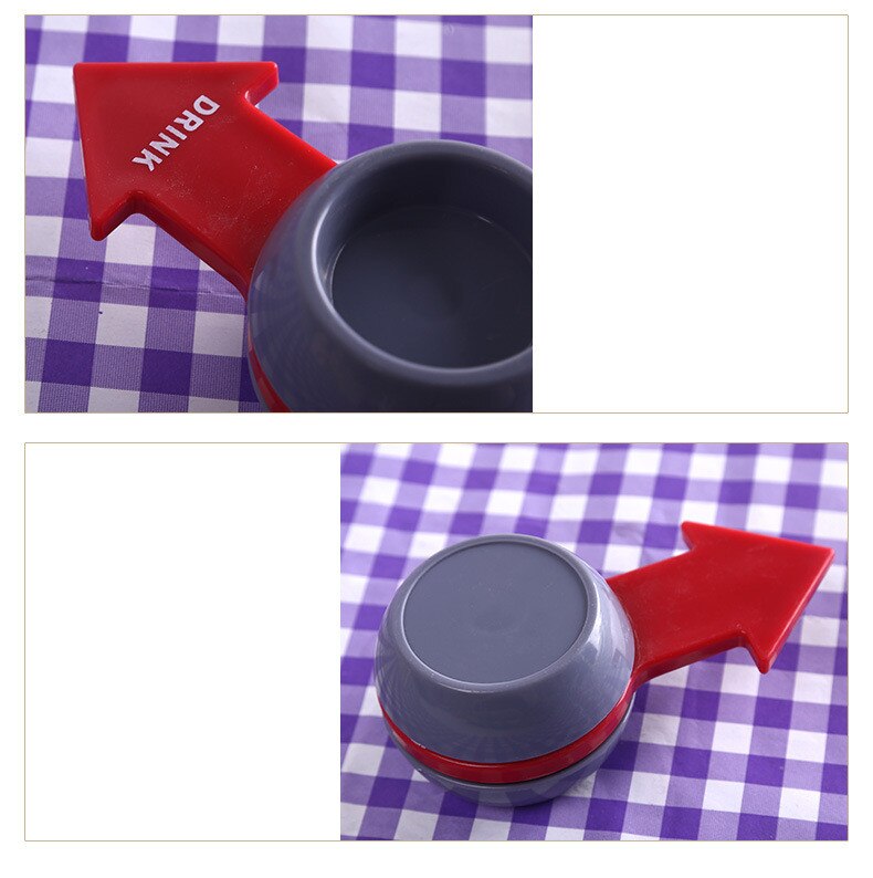 Excellent Shot Spinner Party Game Rotatable Arrow Beer Wine Glass Cup Kit Spin The Shot Glass Drinking Game Fun Party
