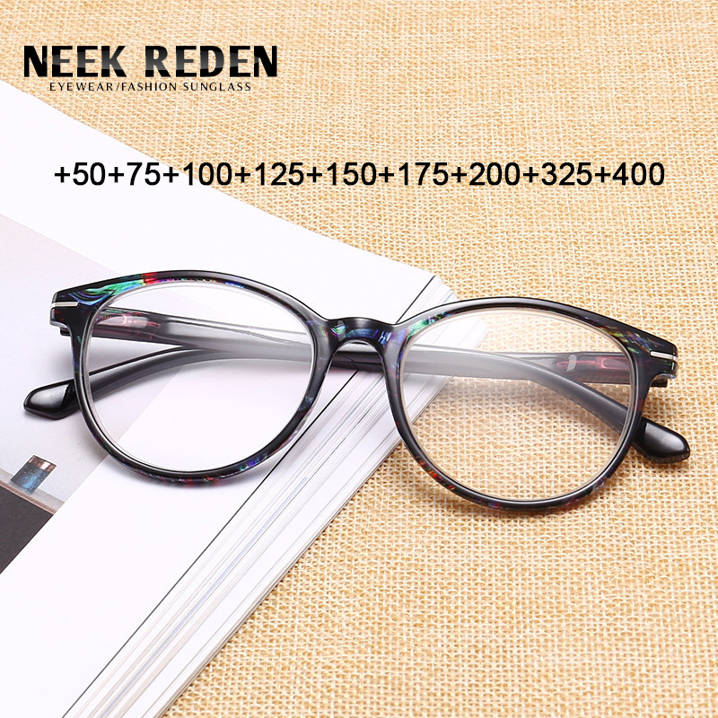 Ronde Dioptrie Leesbril Vrouwen Circulaire Vision Brillen Vergrootglas Mannelijke Recept Brillen Frame Dioptrias +0.5 Tot +4.0