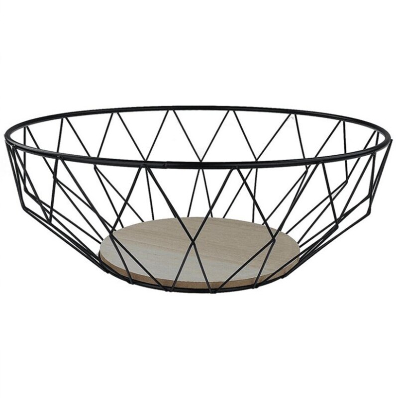 Fruit Basket Bowl Metal Wire Container Kitchen Vegetable Storage Holder 37MF: 5AC403337-B