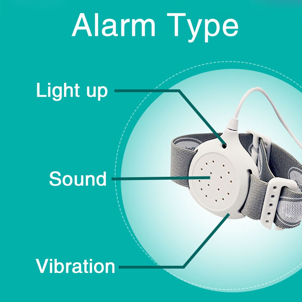 Arm slid sengevædningssensor alarm sengevådealarm til baby voksne potte træning våd påmindelse sovende enuresis