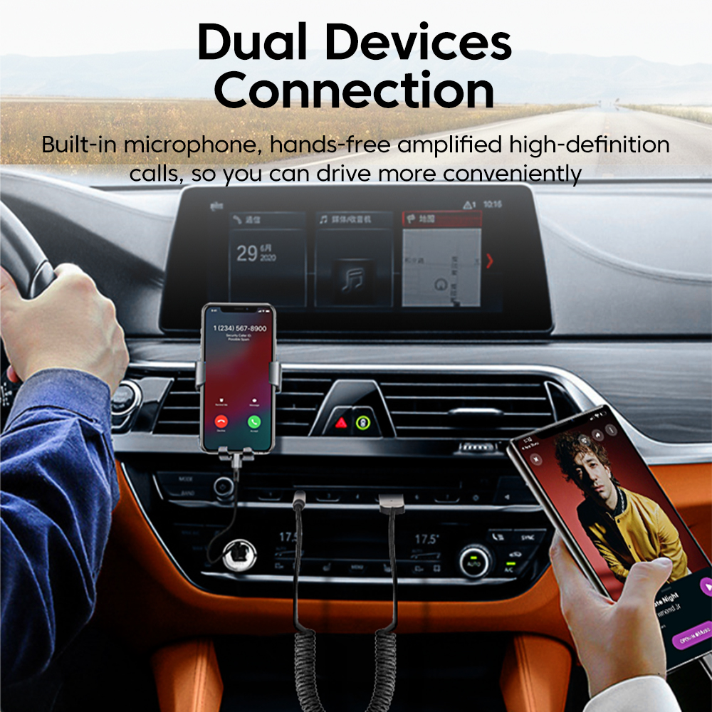 Usb bluetooth 5.4 -mottaker aux bluetooth-adapter for bil 3.5mm- jack høyttaler auto håndfri bilstereo musikksender
