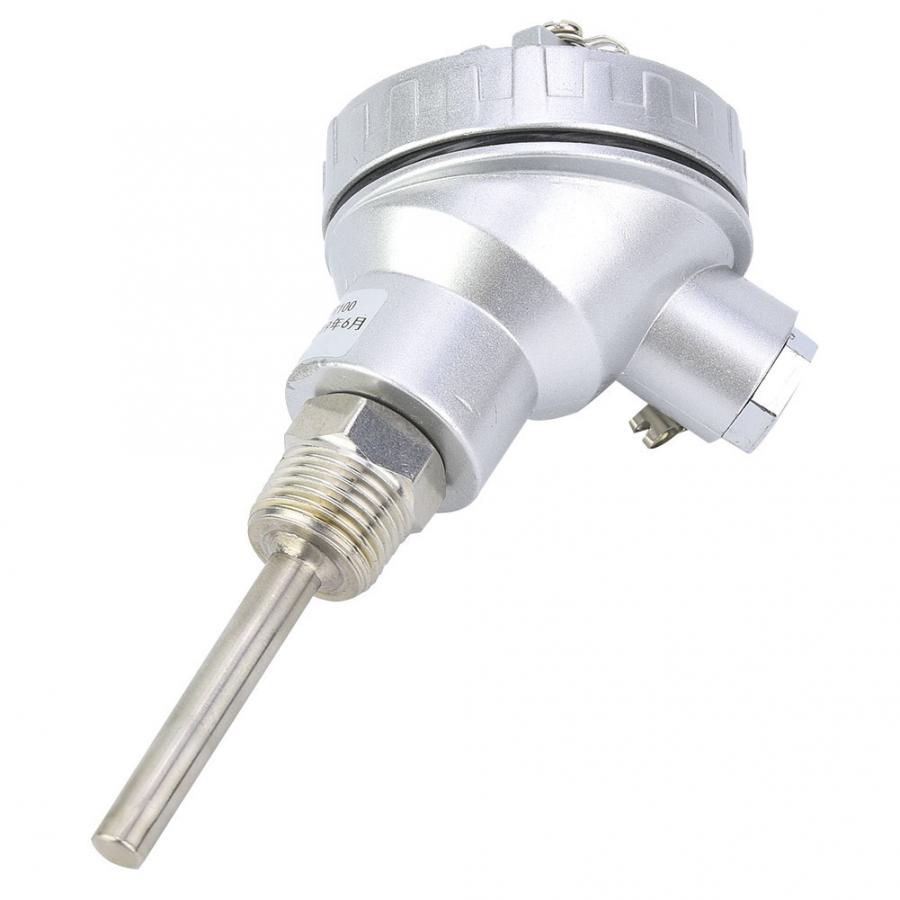 RTD PT100 Temperature Sensor Probe 1/2" NPT Thread Thermocouple Terminal Head