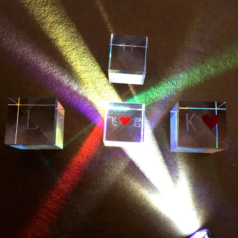 The Cube of Light Walking Birthday Color Prism Six Rainbow Photography Lettering